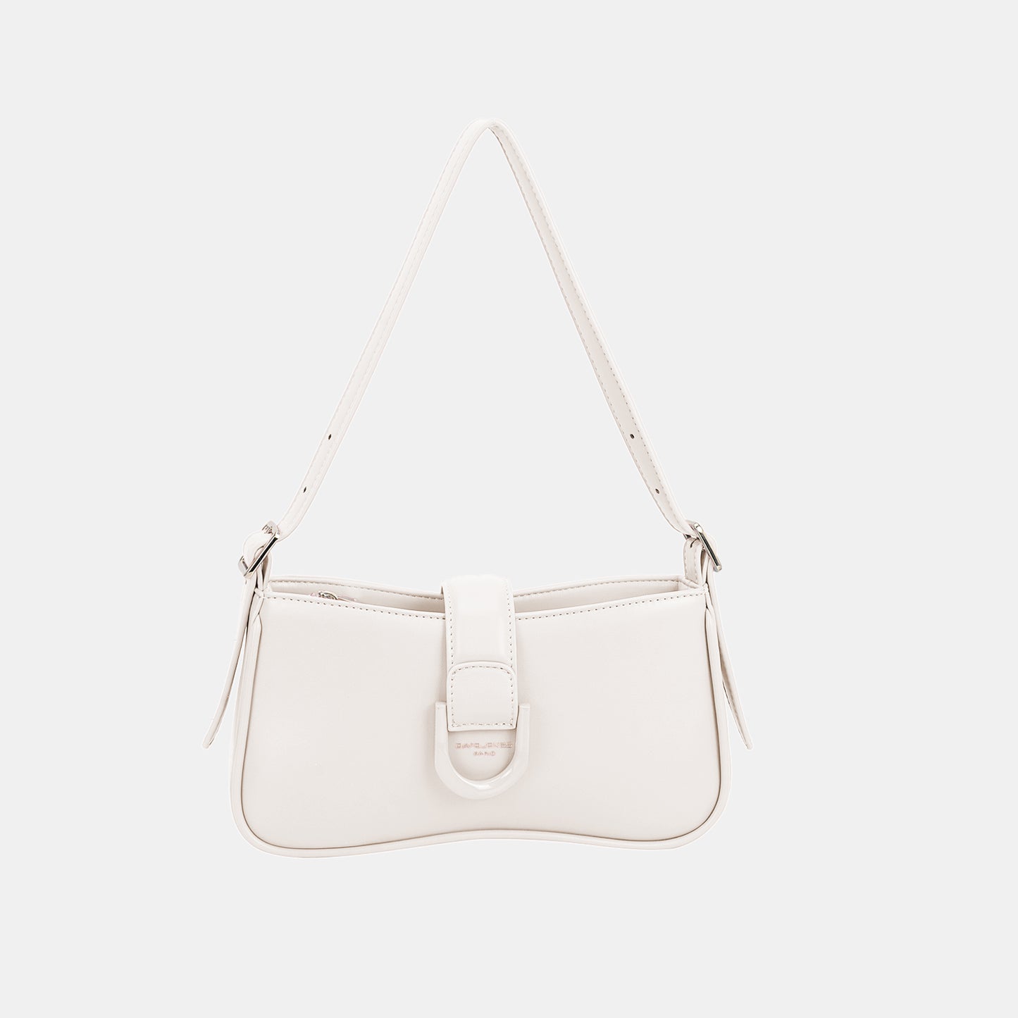 David Jones PU Leather Shoulder Bag  Trendsi White One Size 