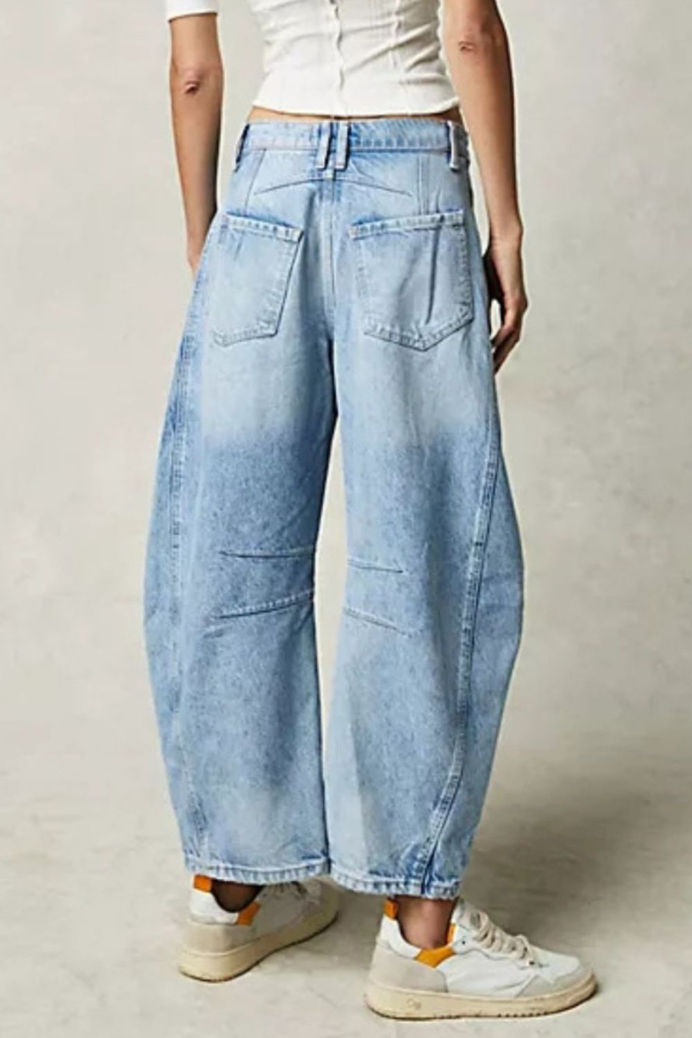 Wide Leg Jeans with Pockets  Trendsi   