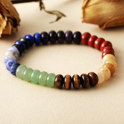 Contrast Natural Stone Bead Bracelet  Trendsi Style A One Size 