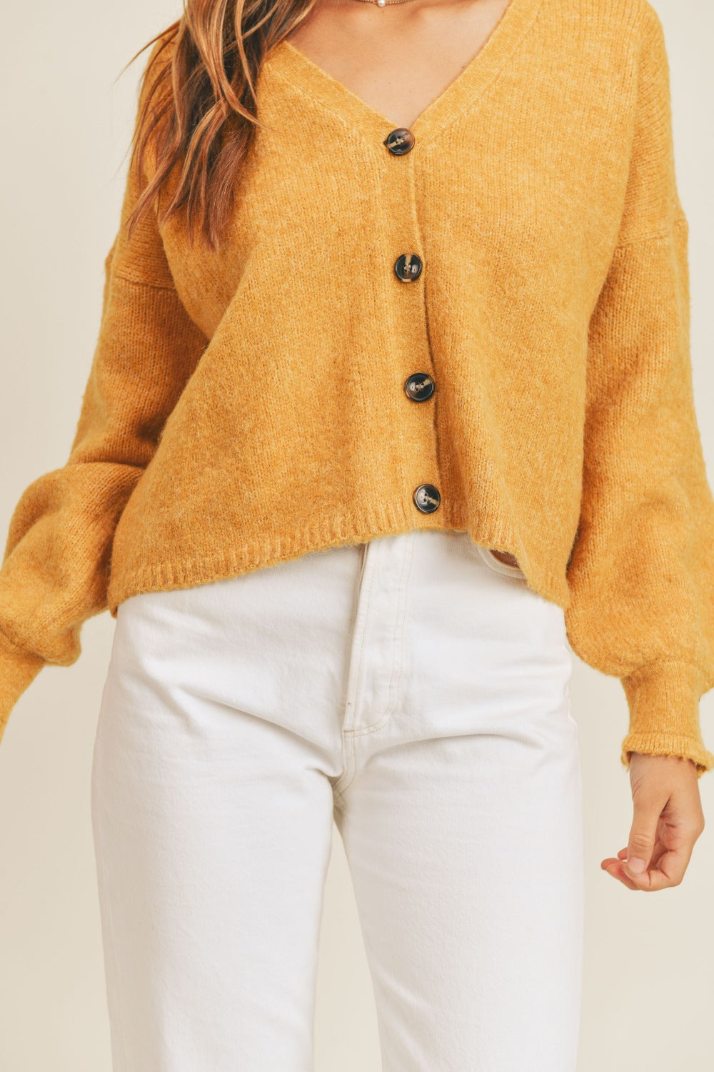 MABLE Long Sleeve Button Down Sweater Cardigan  Trendsi   