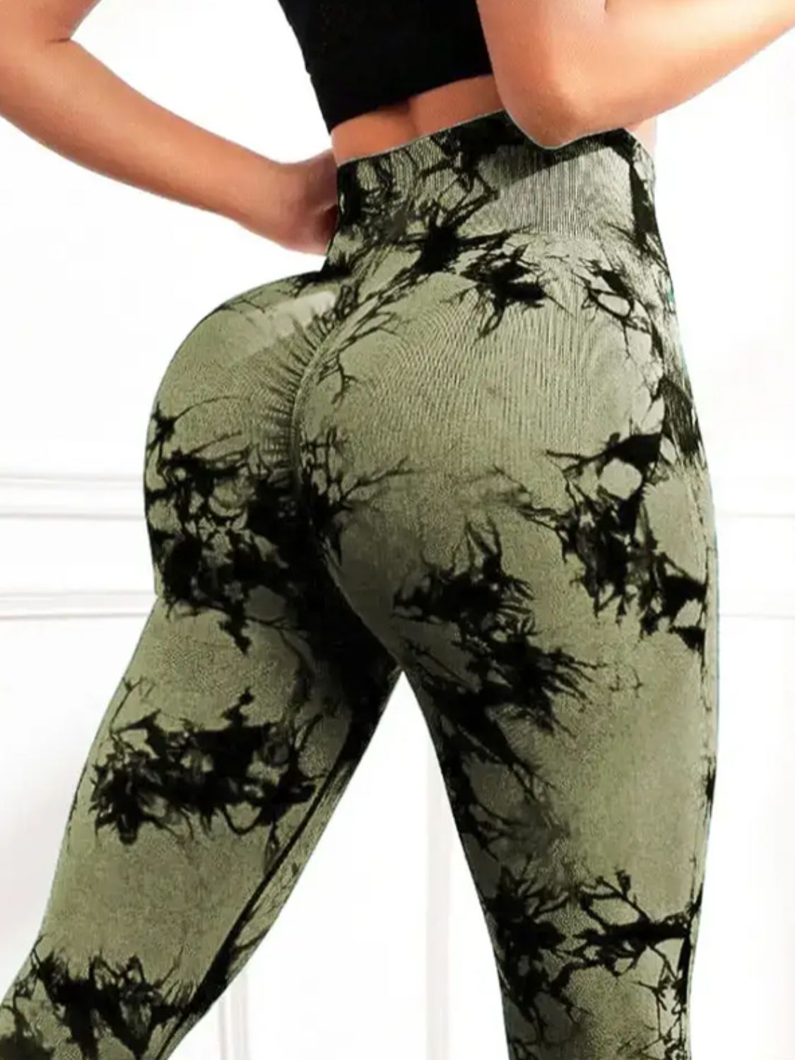 Tie-Dye High Waist Active Leggings  Trendsi   