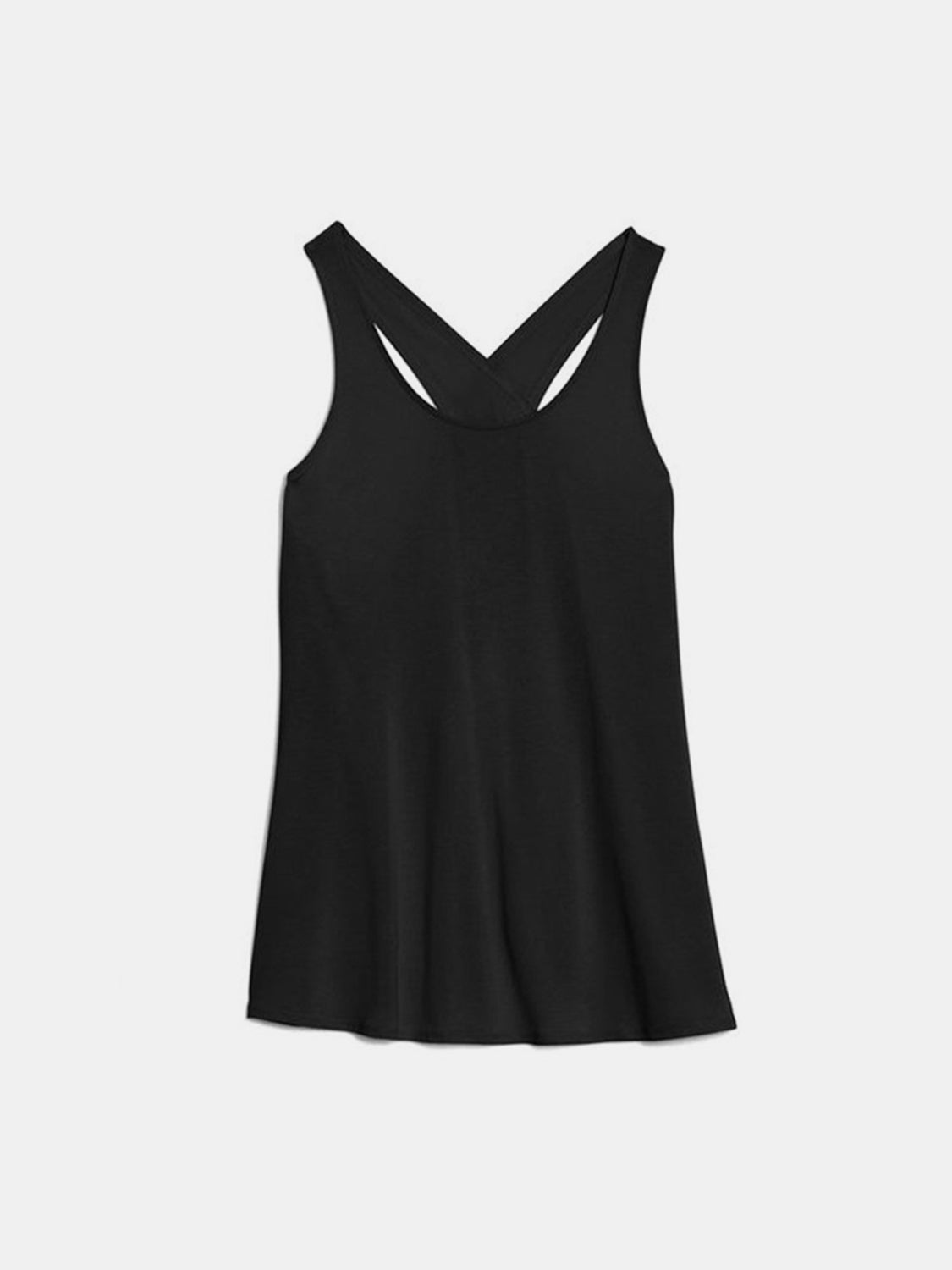 Crisscross Scoop Neck Active Tank Active Tank Trendsi   