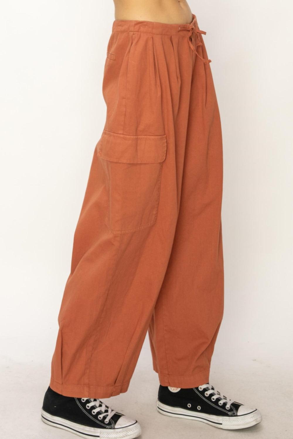 HYFVE Drawstring Cargo Wide Leg Pants  Trendsi   