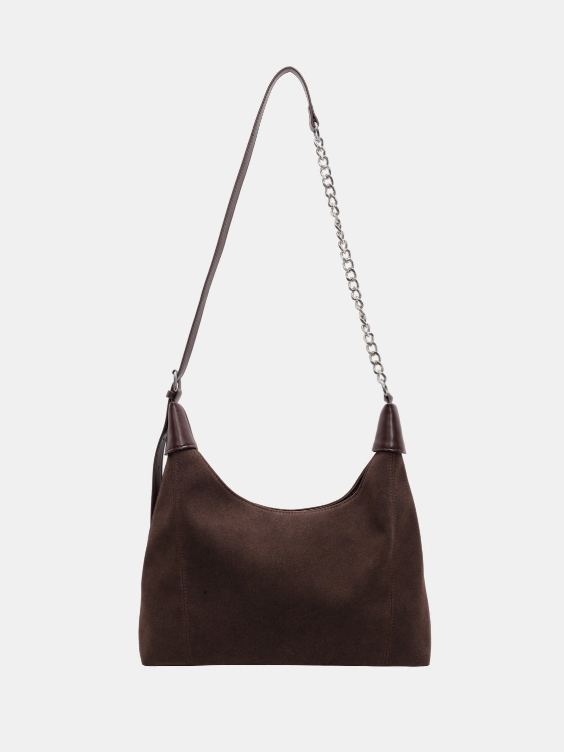 Suede Adjustable Strap Shoulder Bag Bag Trendsi Coffee Brown One Size 