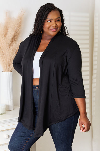 Culture Code Full Size Open Front Cardigan Sale Trendsi   