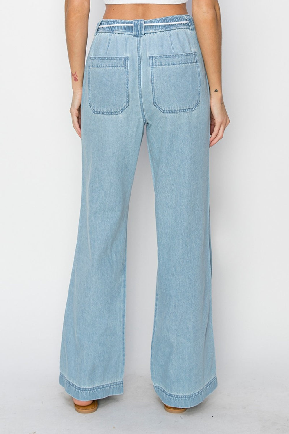 RISEN High Rise Straight Jeans  Trendsi   