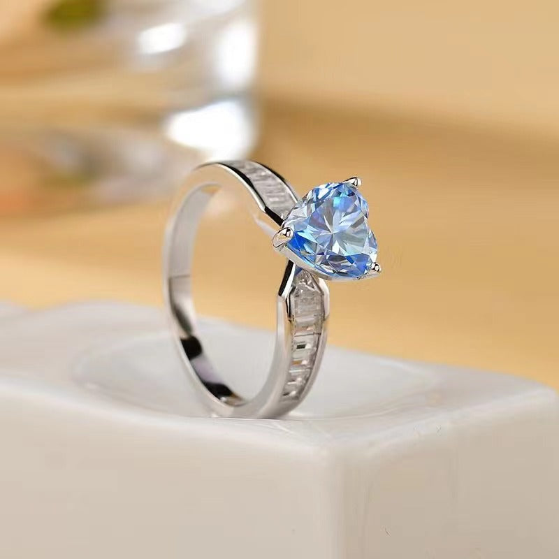 2 Carat Moissanite 925 Sterling Silver Ring  Trendsi   