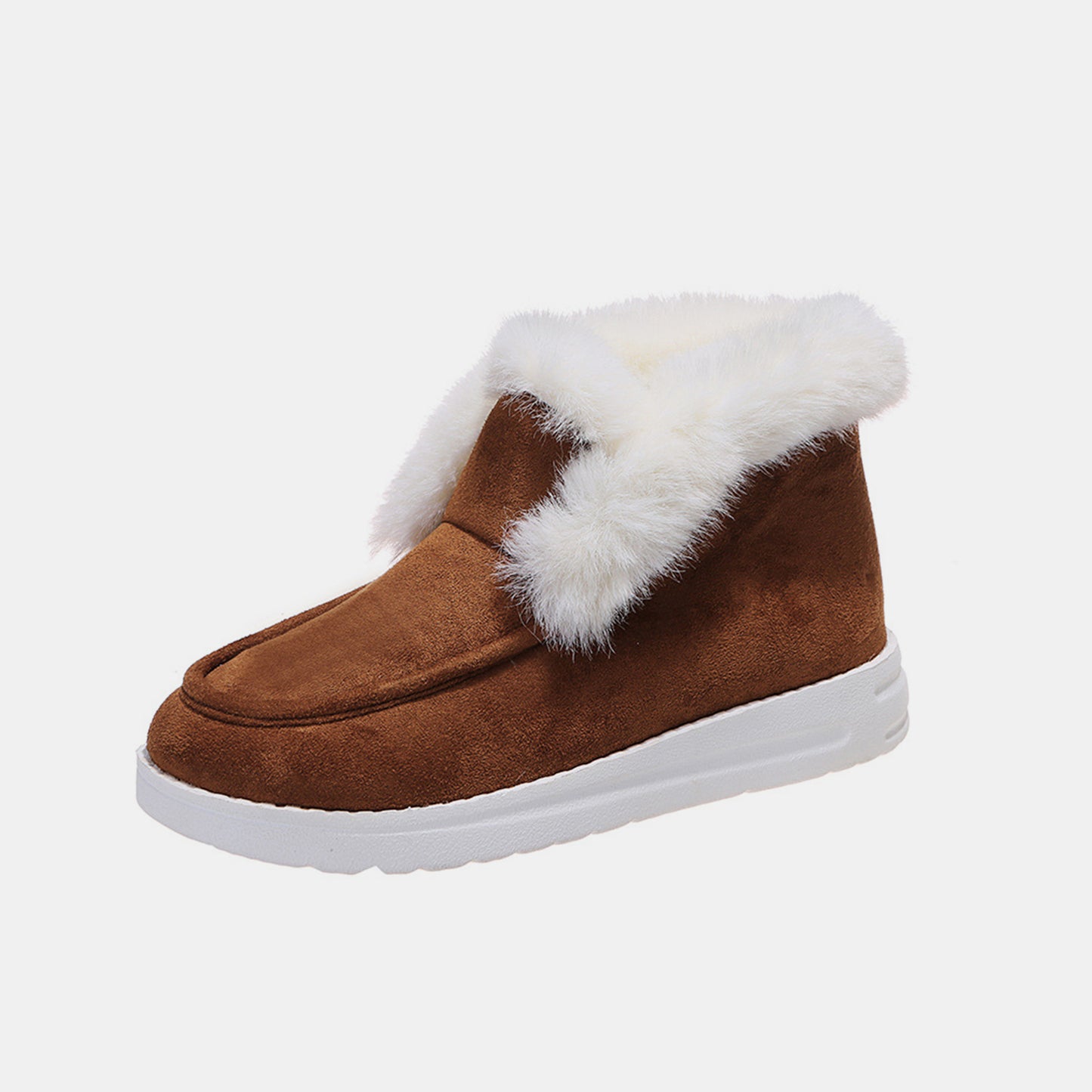 Furry Suede Snow Boots  Trendsi Brown 36(US5) 