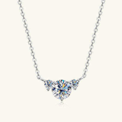 1.2 Carat Moissanite 925 Sterling Silver Necklace  Trendsi   