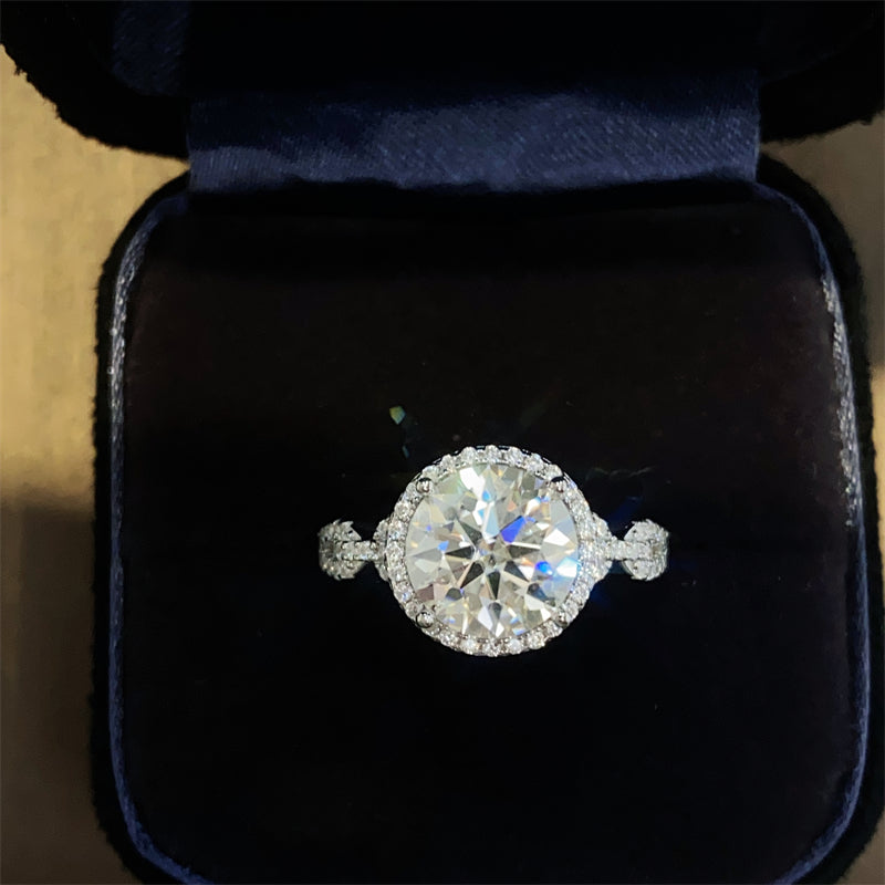 3 Carat 925 Sterling Silver Moissanite Ring  Trendsi   