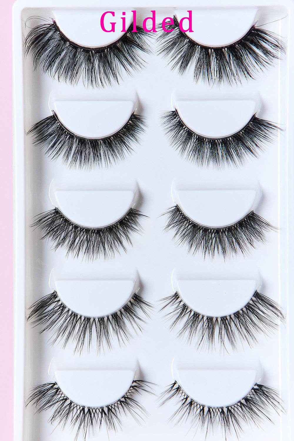 SO PINK BEAUTY Faux Mink Eyelashes Variety Pack 5 Pairs  Trendsi   