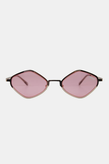 Nicole Lee USA Metal Frame Geometric Sunglasses Sunglasses Trendsi Pink One Size 