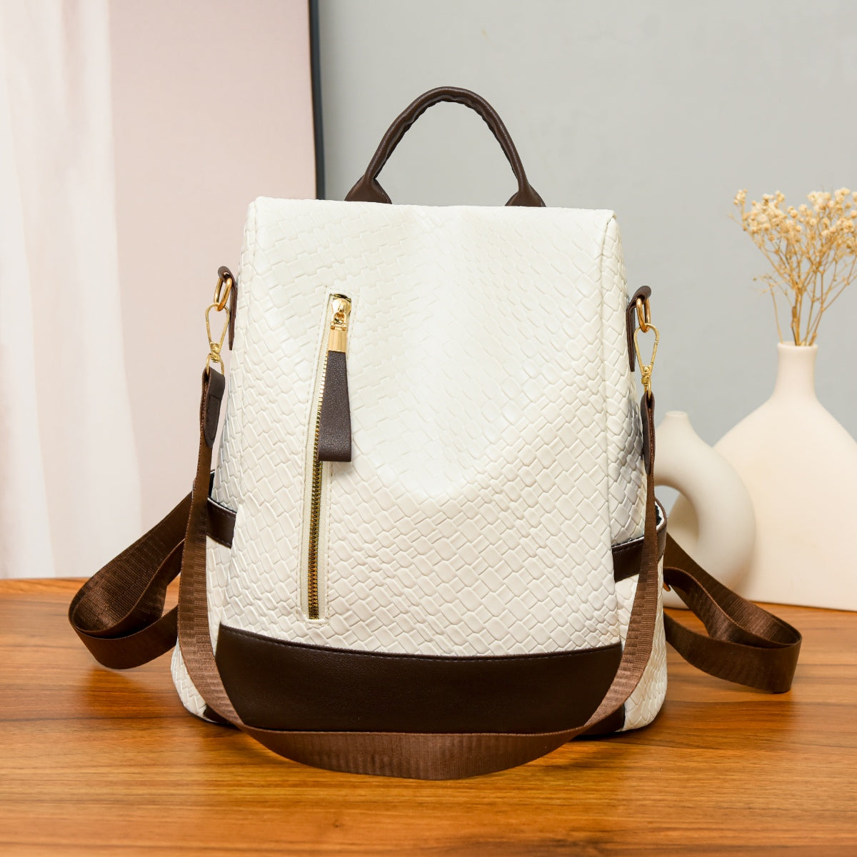 PU Leather Backpack Bag  Trendsi   