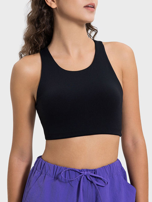 Cutout Round Neck Active Tank