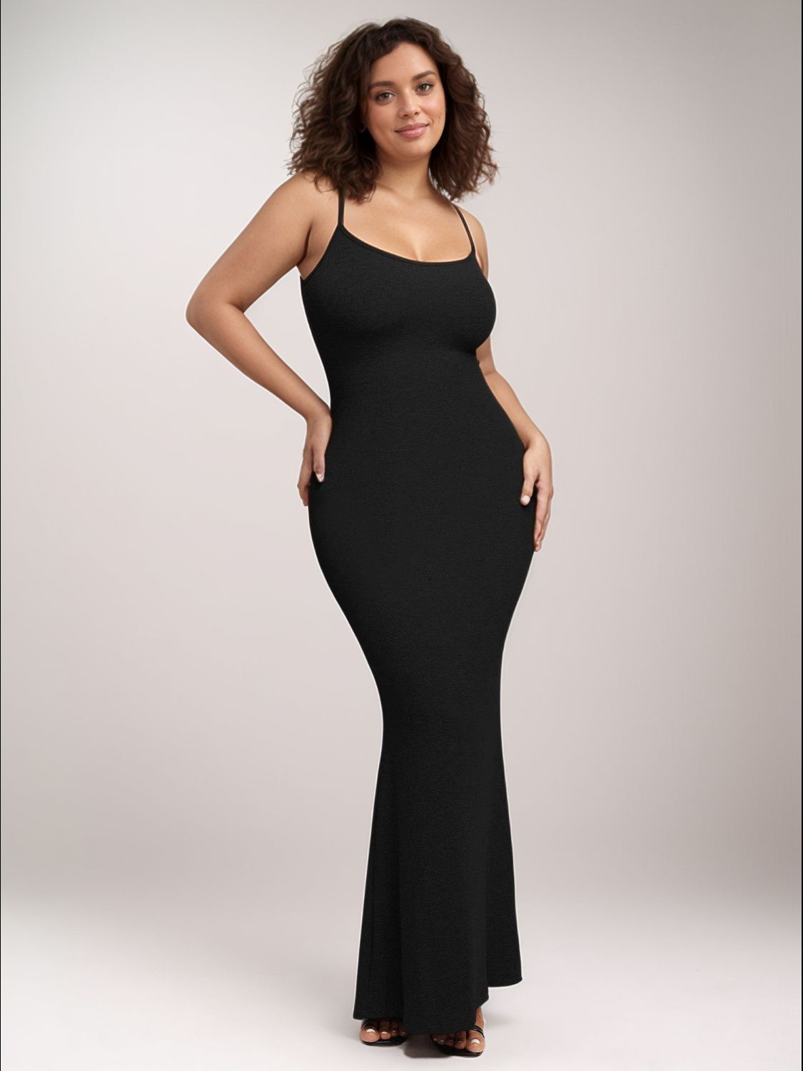 Basic Bae Built-In Shapewear Sleeveless Maxi Dress Dress Trendsi   