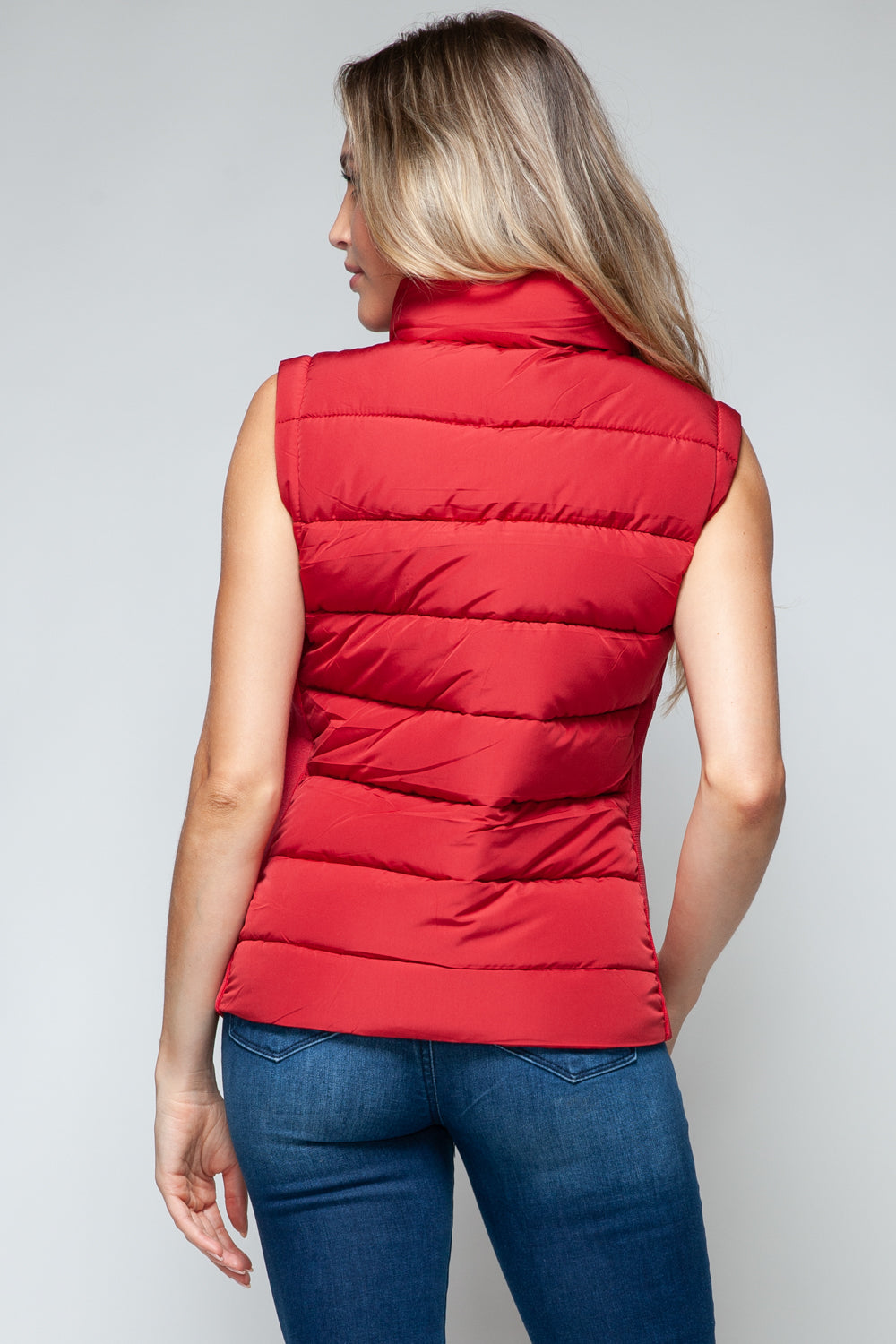 Snobbish Zip Up Turtleneck Vest with Pockets  Trendsi   