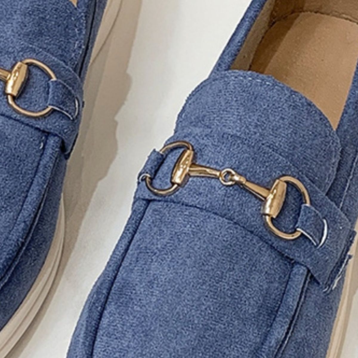 Metal Buckle Flat Sneakers  Trendsi   