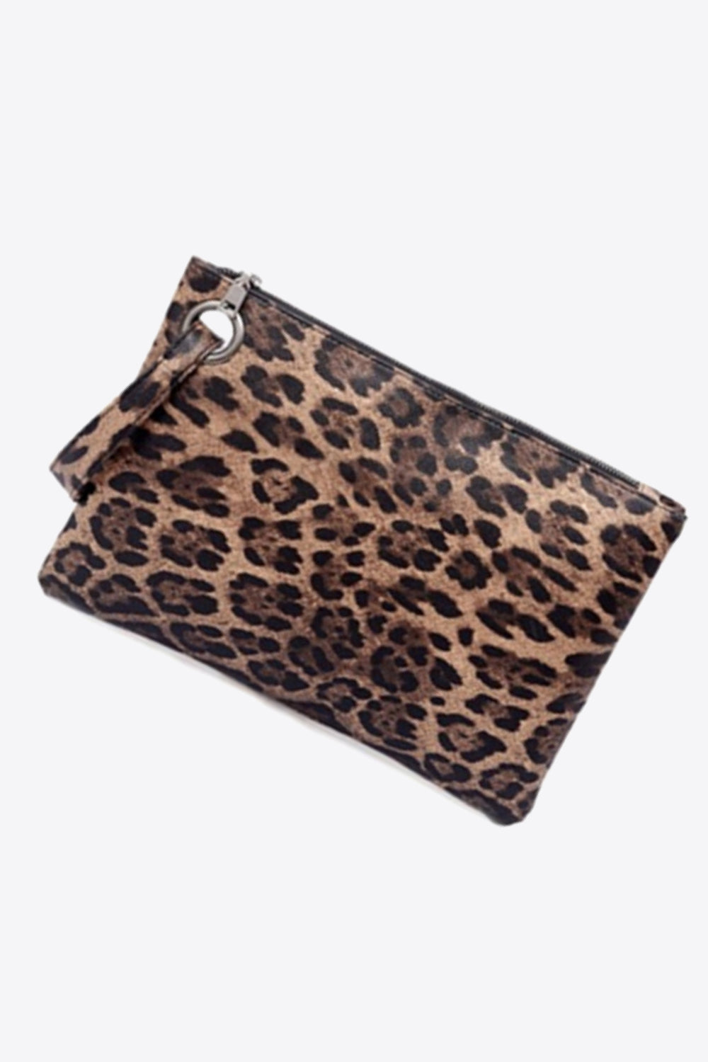 Leopard PU Leather Clutch  Trendsi   