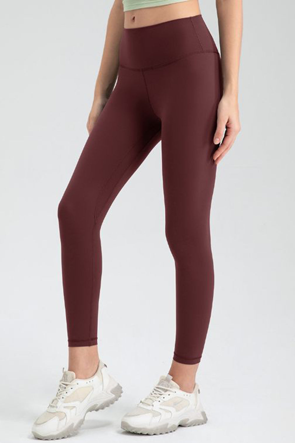 Wide Waistband Slim Fit Active Leggings  Trendsi   