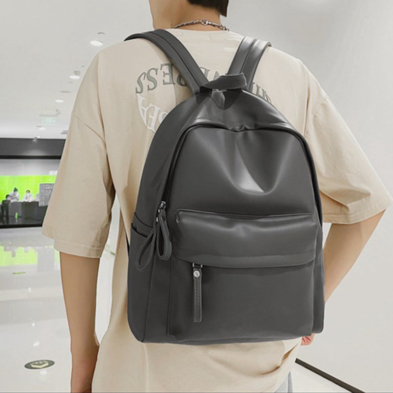 PU Leather Zip Backpack Bag  Trendsi   