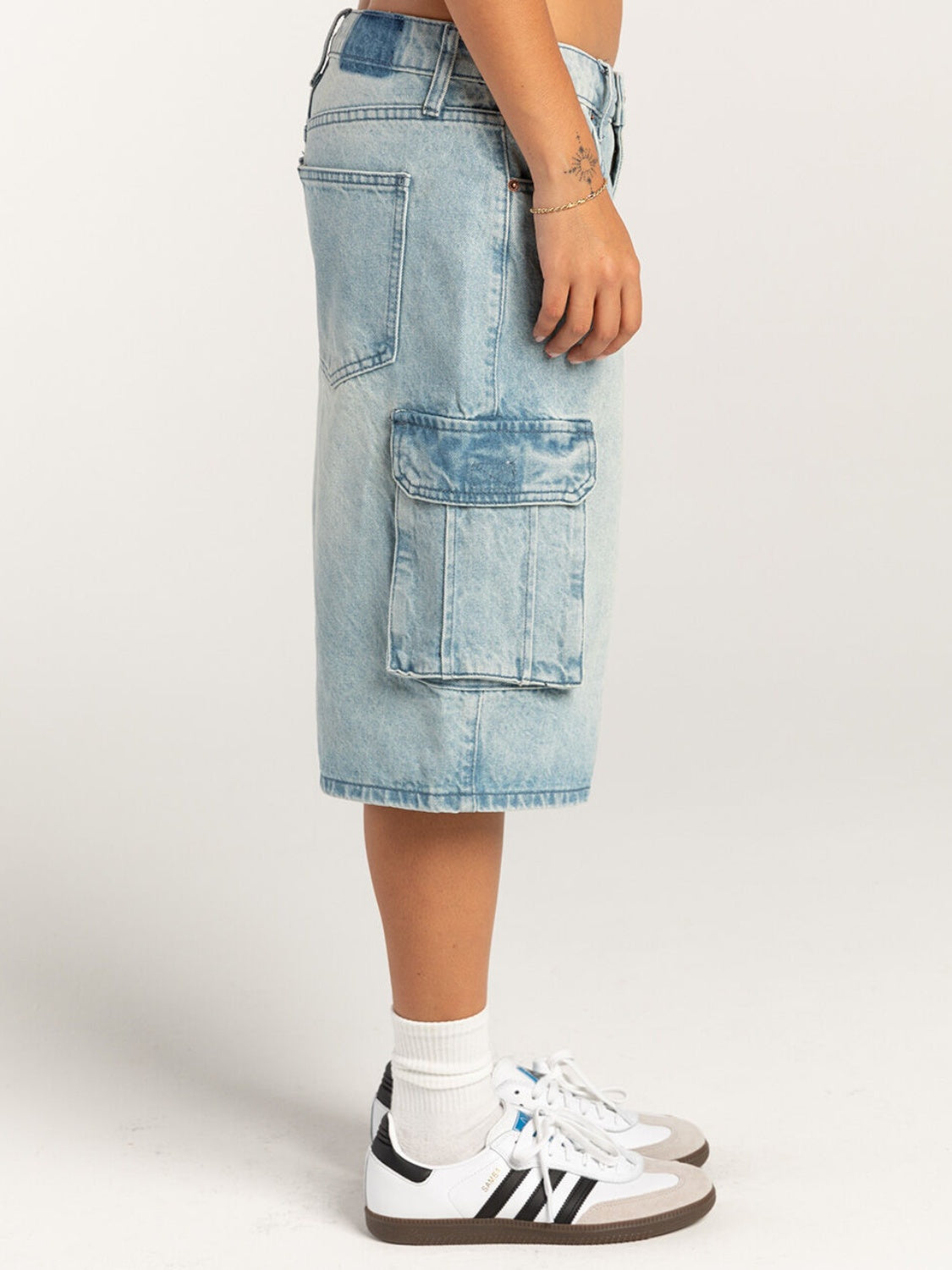 Mid-Rise Waist Denim Shorts with Pockets  Trendsi   