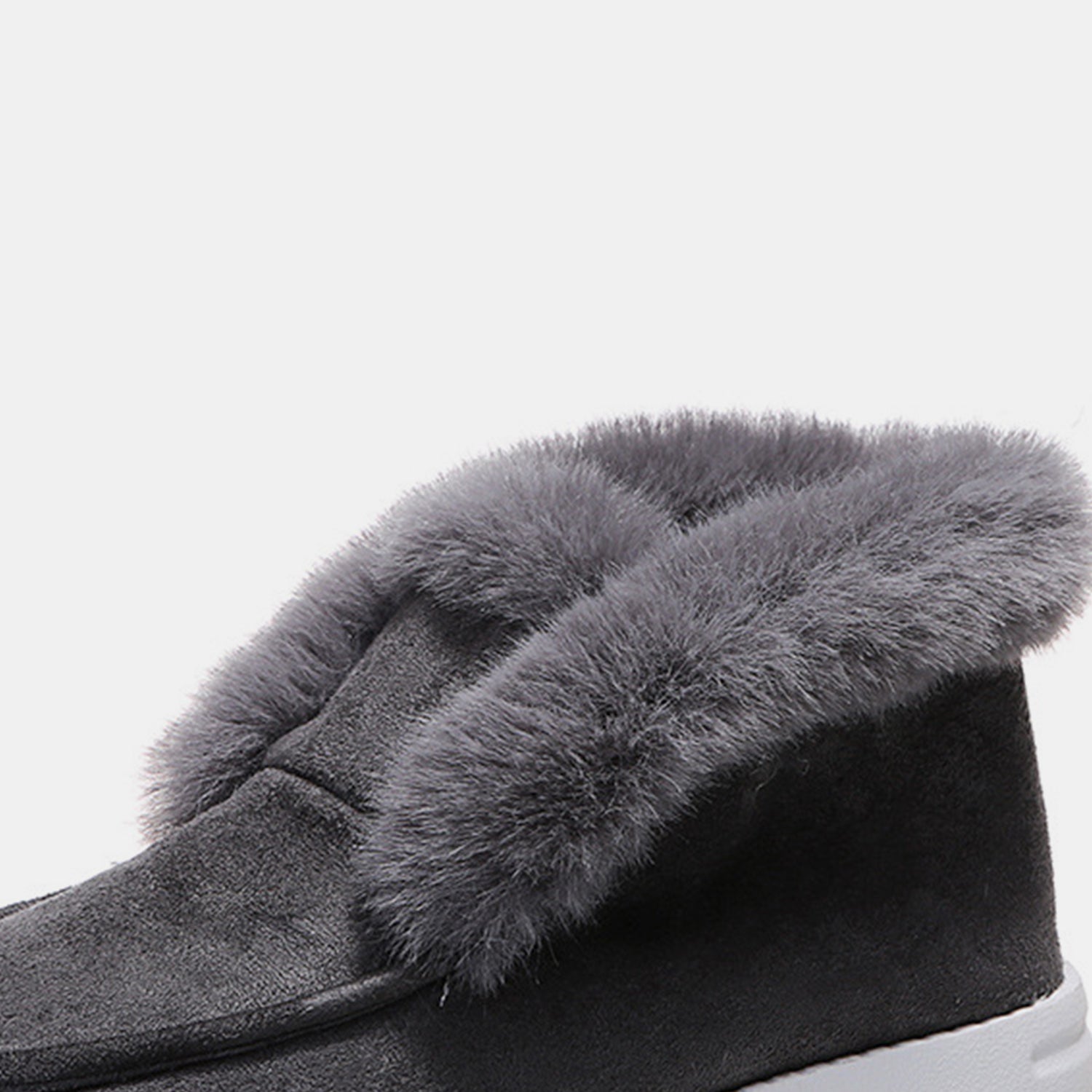 Furry Suede Snow Boots  Trendsi   