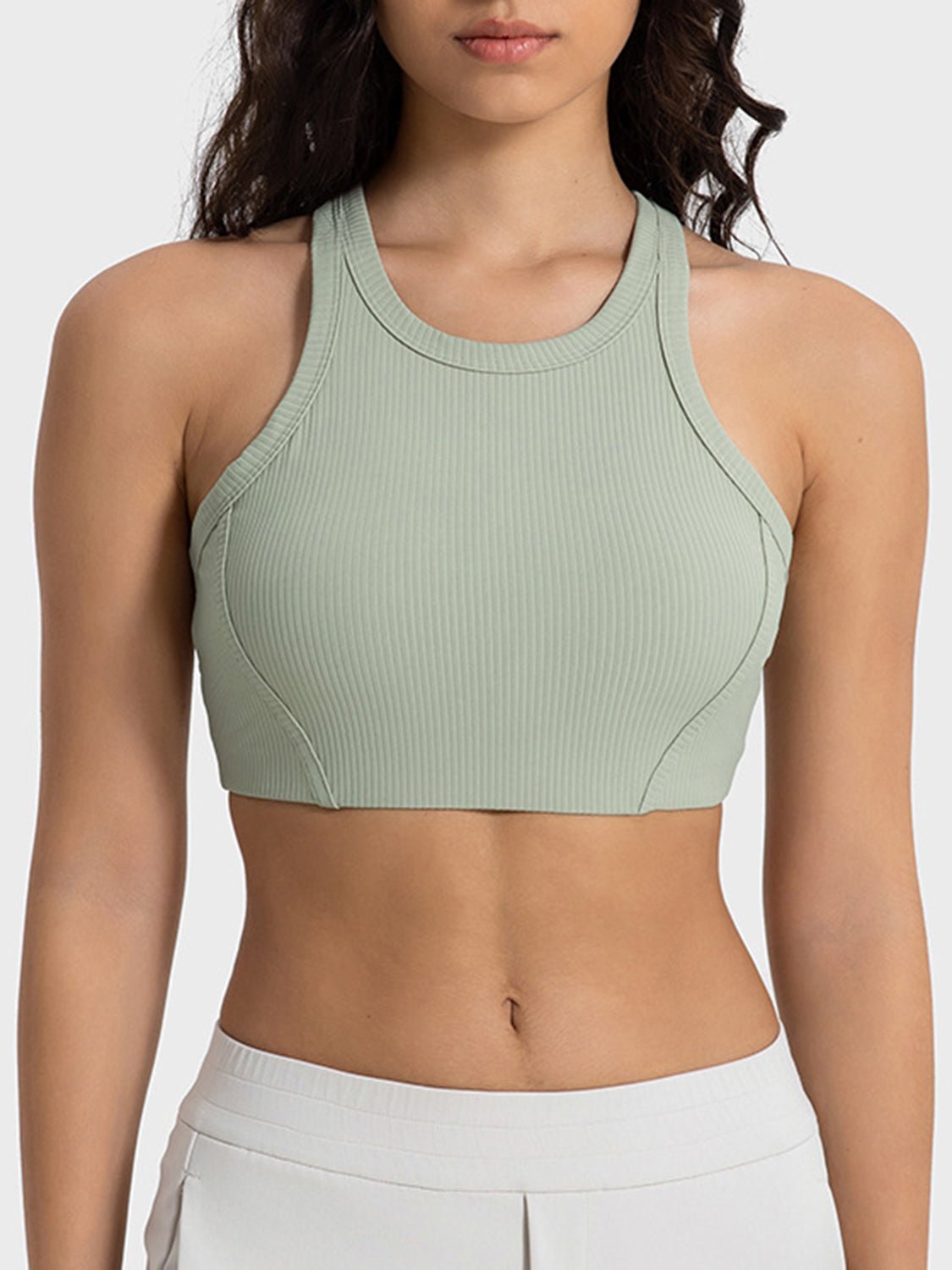 Millennia Wide Strap Cropped Sport Tank