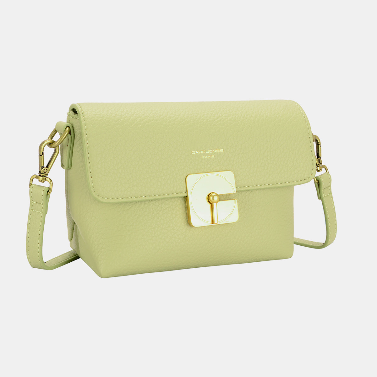 David Jones PU Leather Crossbody Bag  Trendsi Pistachio One Size 