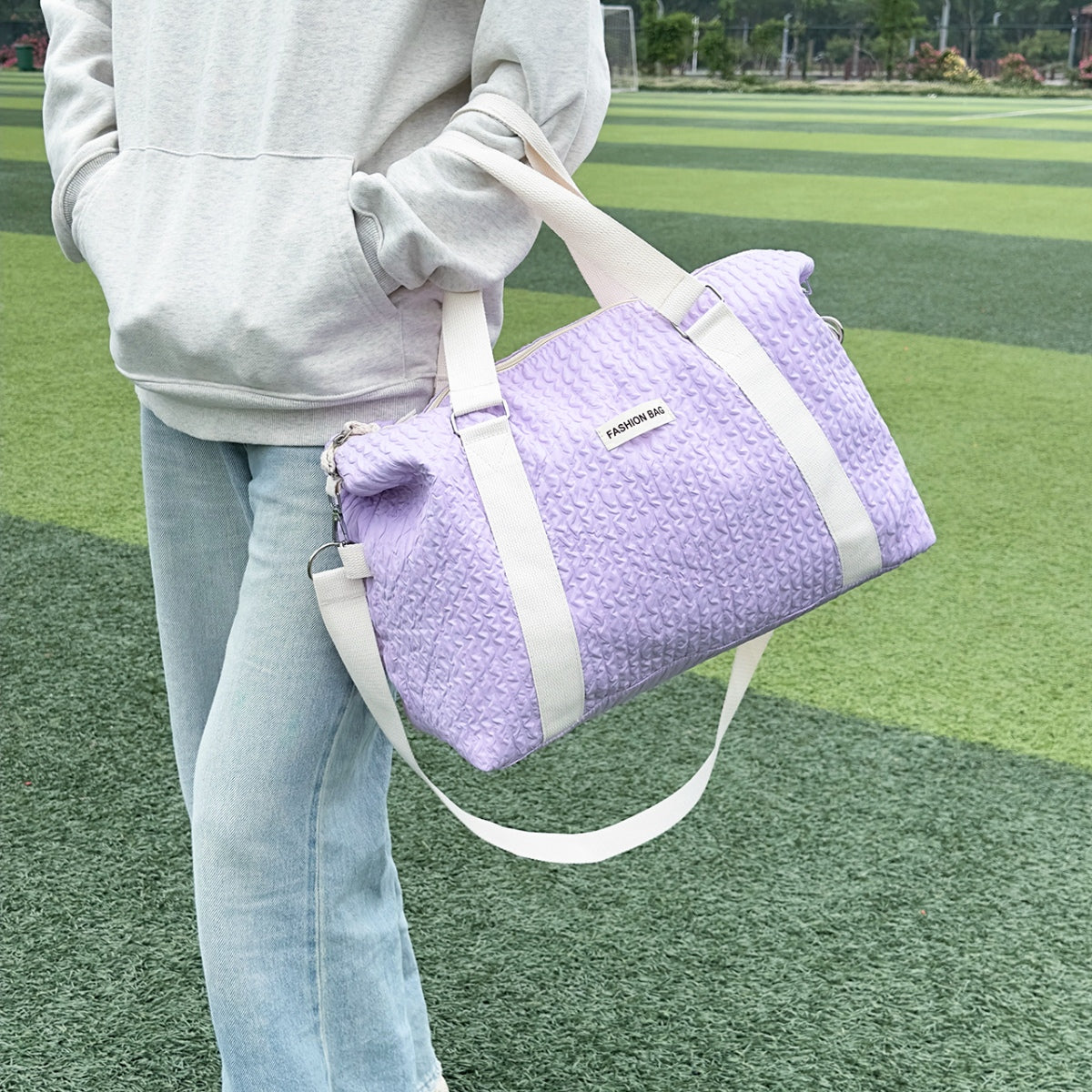 Textured Nylon Travel Bag  Trendsi   