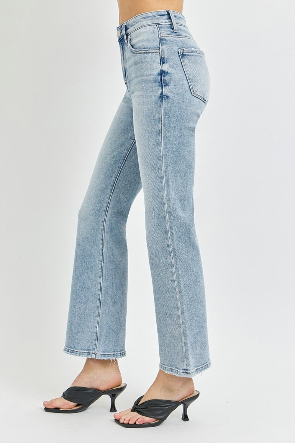 RISEN Full Size High Rise Ankle Flare Jeans Luxe Trendsi   