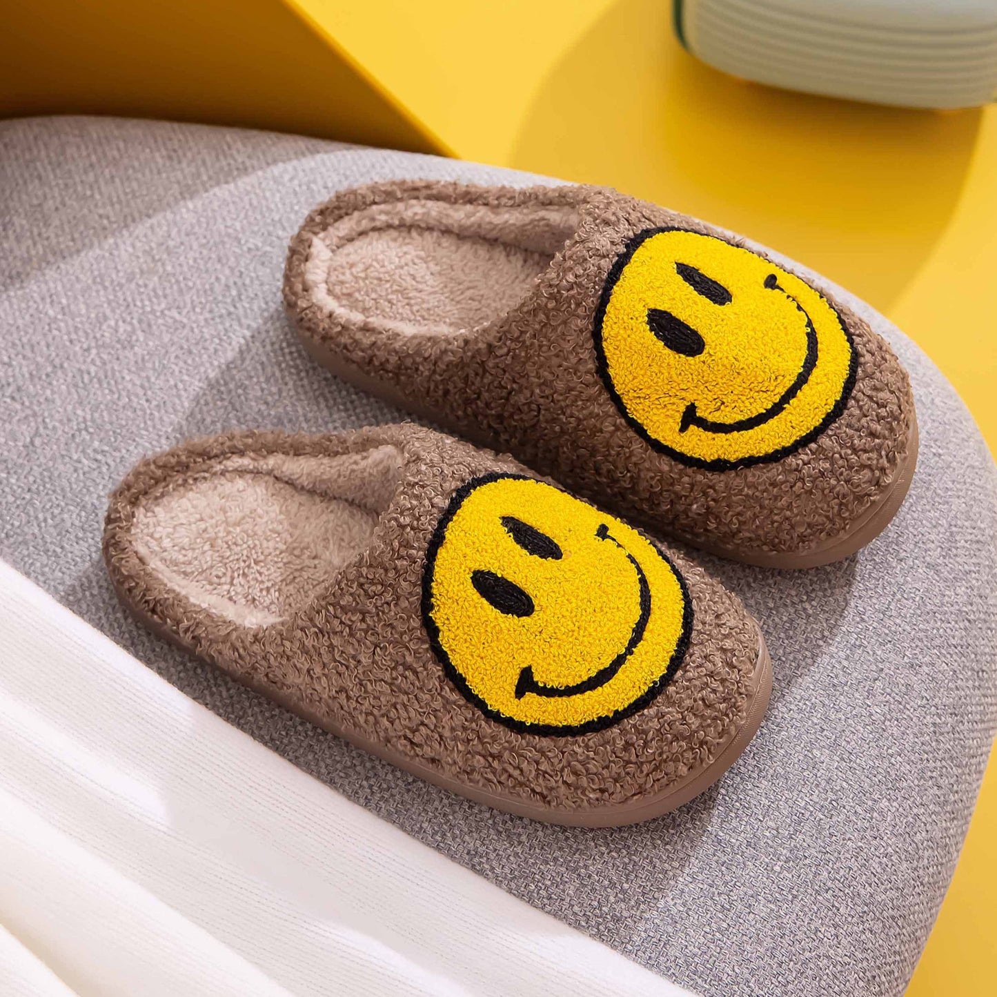 Melody Smiley Face Slippers  Trendsi   