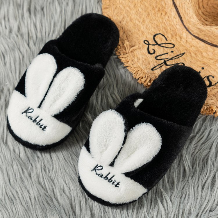 Rabbit Ears Round Toe Slippers  Trendsi   