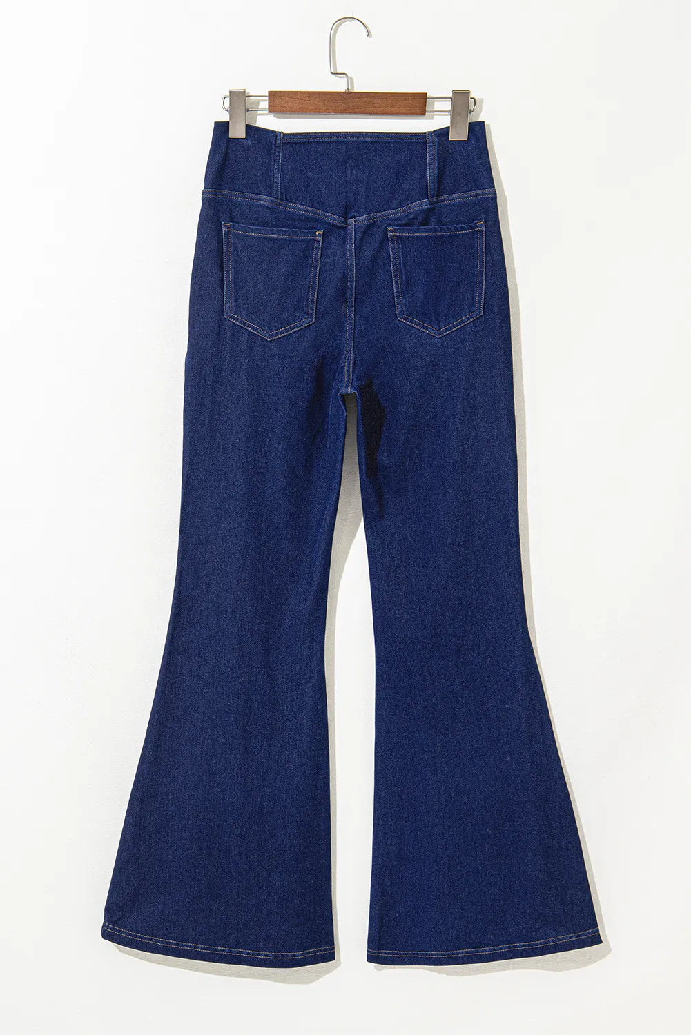 Asymmetric Waist Flare Jeans  Trendsi   