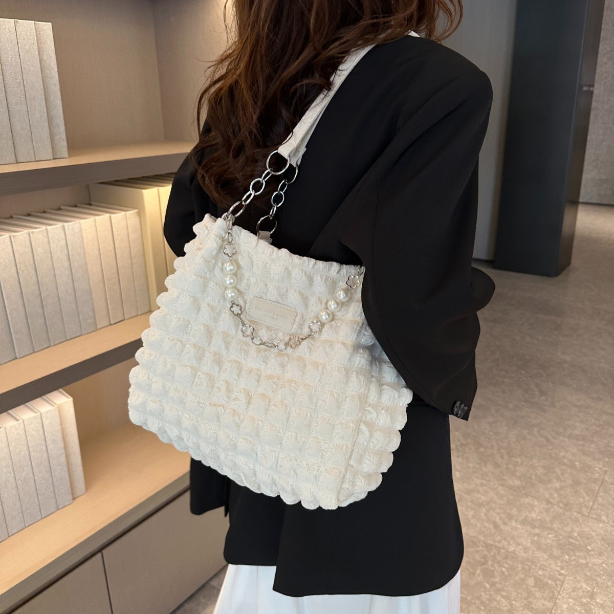 Bubble Textured Tote Bag