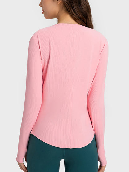 Millennia Round Neck Long Sleeve Sport Top