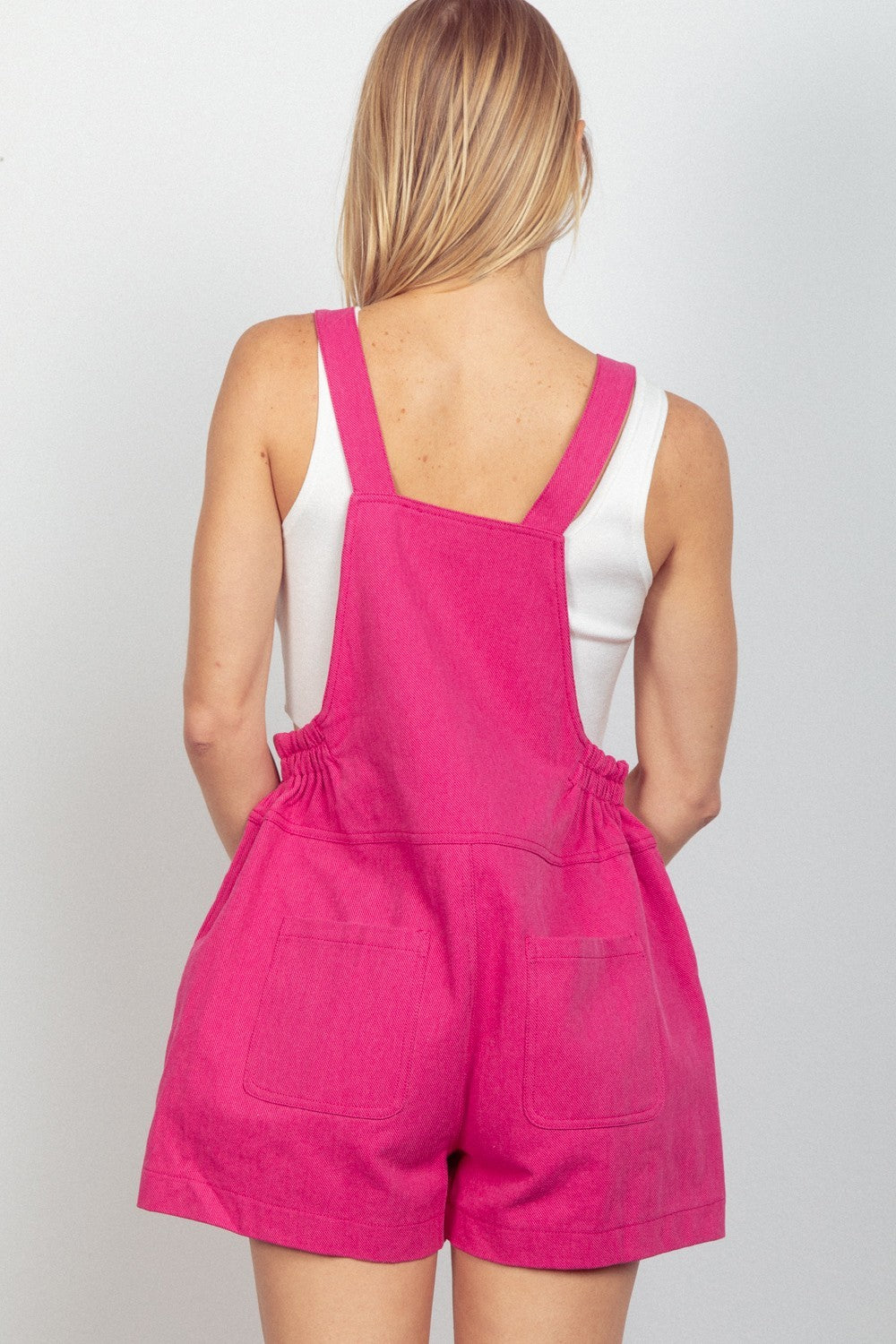 VERY J Adjustable Suspender Overalls with Pockets  Trendsi   