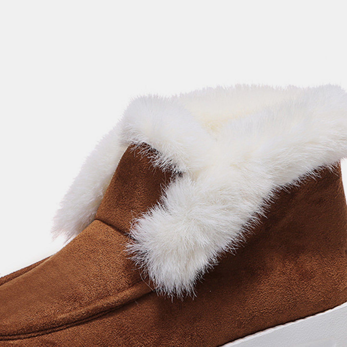 Furry Suede Snow Boots  Trendsi   