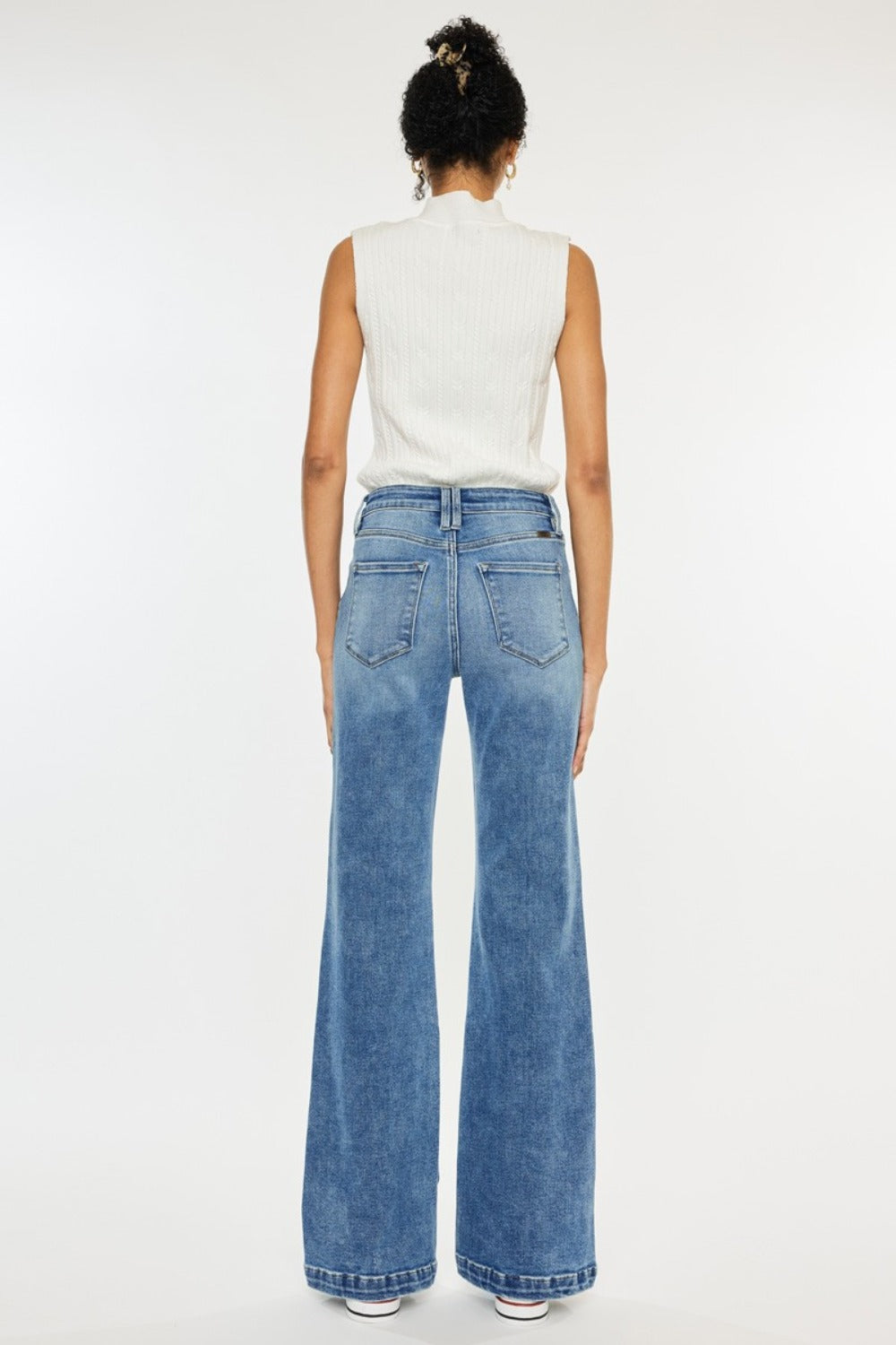 Kancan High Rise Wide Leg Jeans  Trendsi   