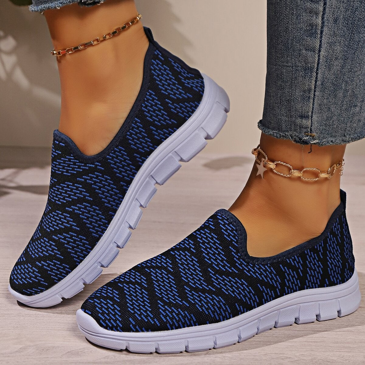 Round Toe Flat Slip-Ons  Trendsi   