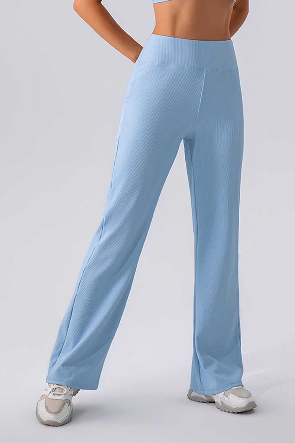 High Waist Straight Active Pants  Trendsi   