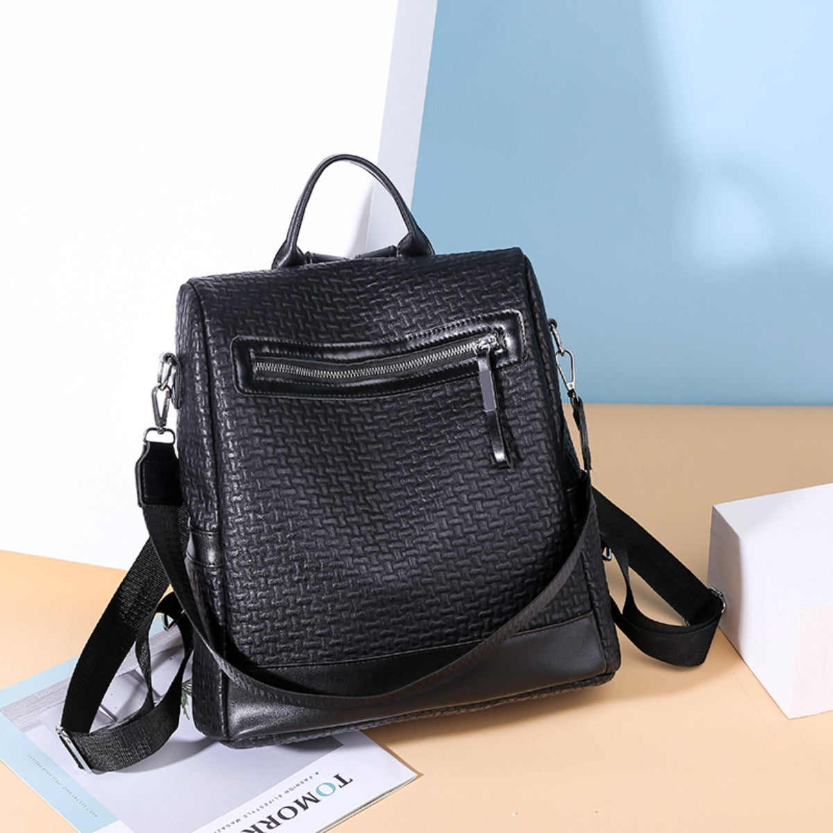 PU Leather Backpack Bag