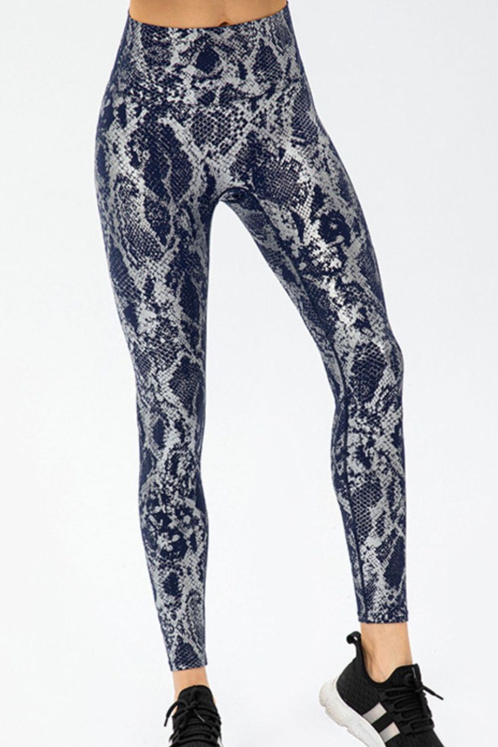 Animal Print Slim Fit Wide Waistband Long Sports Pants  Trendsi   