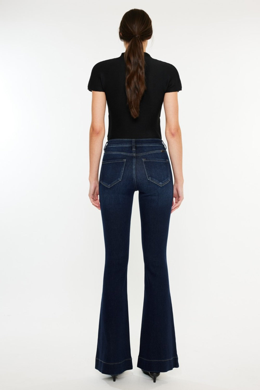 Kancan High Rise Slim Flare Jeans  Trendsi   