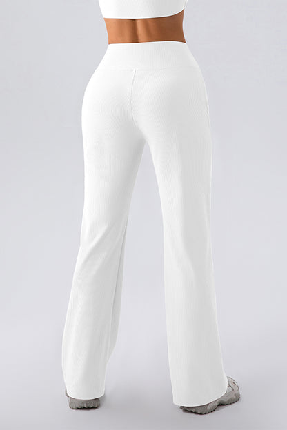 High Waist Straight Active Pants  Trendsi   