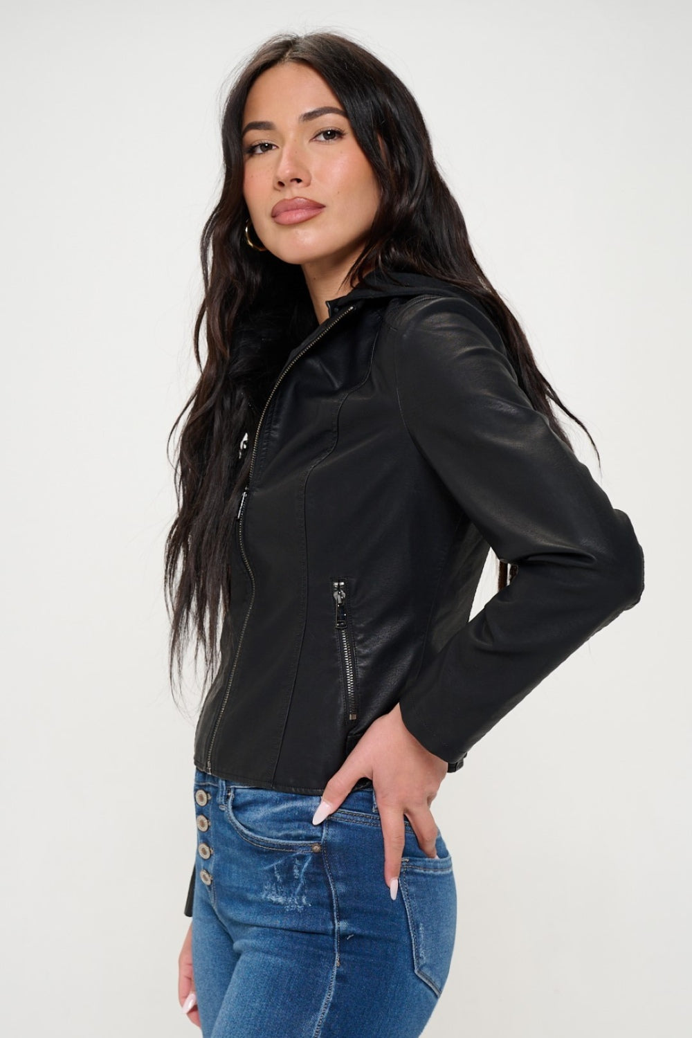 Coalition LA Zip Up Hooded Jacket  Trendsi   