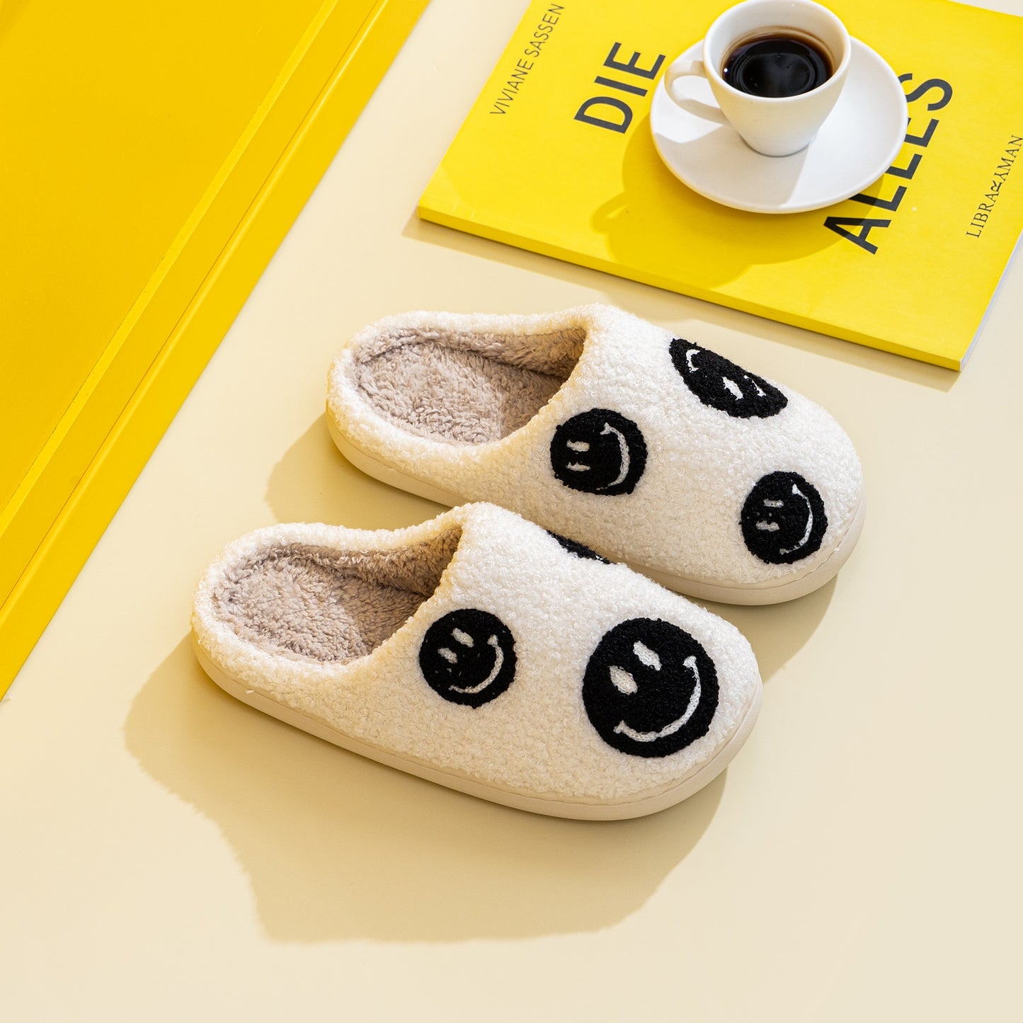 Melody Smiley Face Slippers  Trendsi   