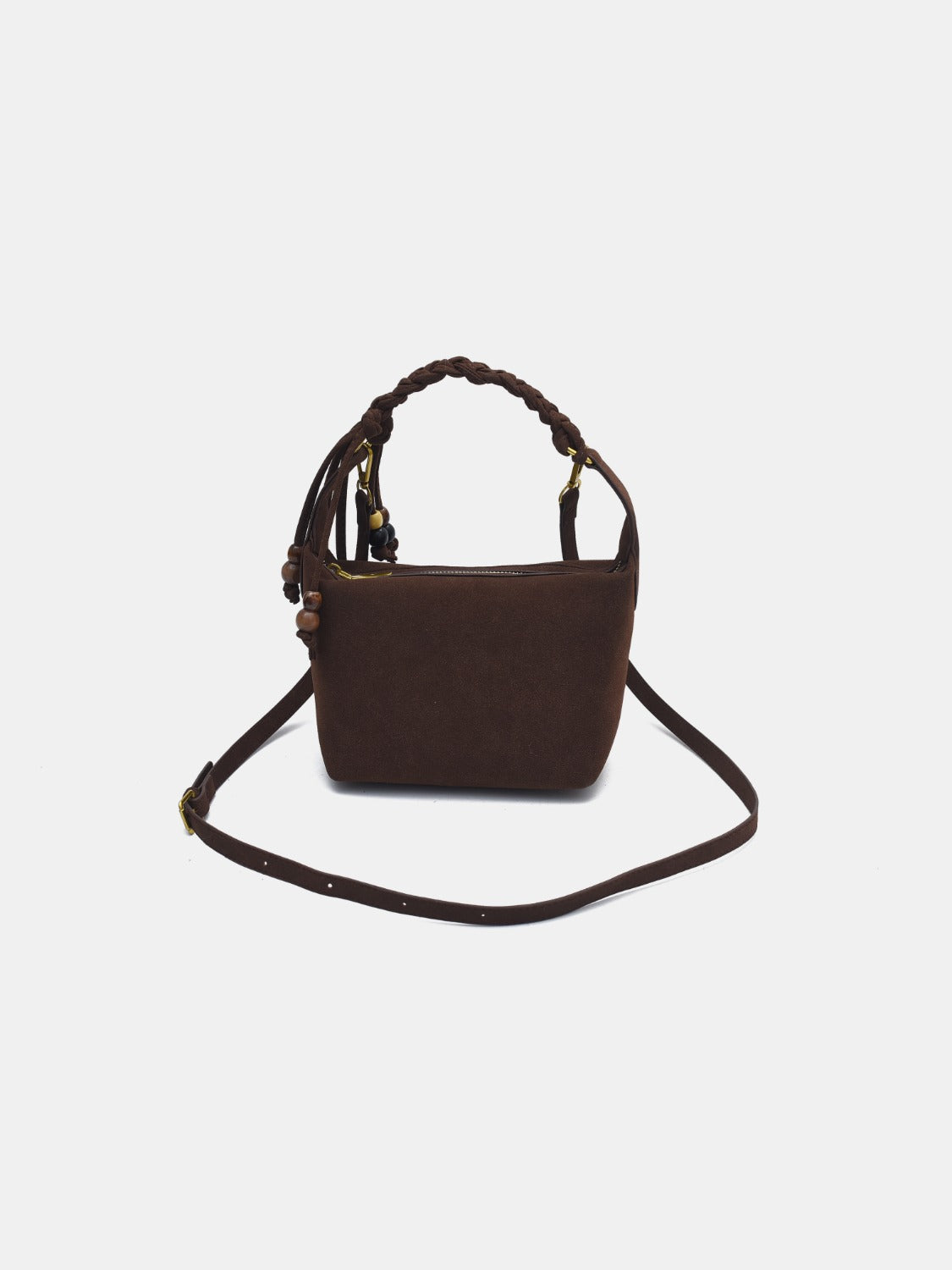 Suede Adjustable Strap Shoulder Bag  Trendsi   