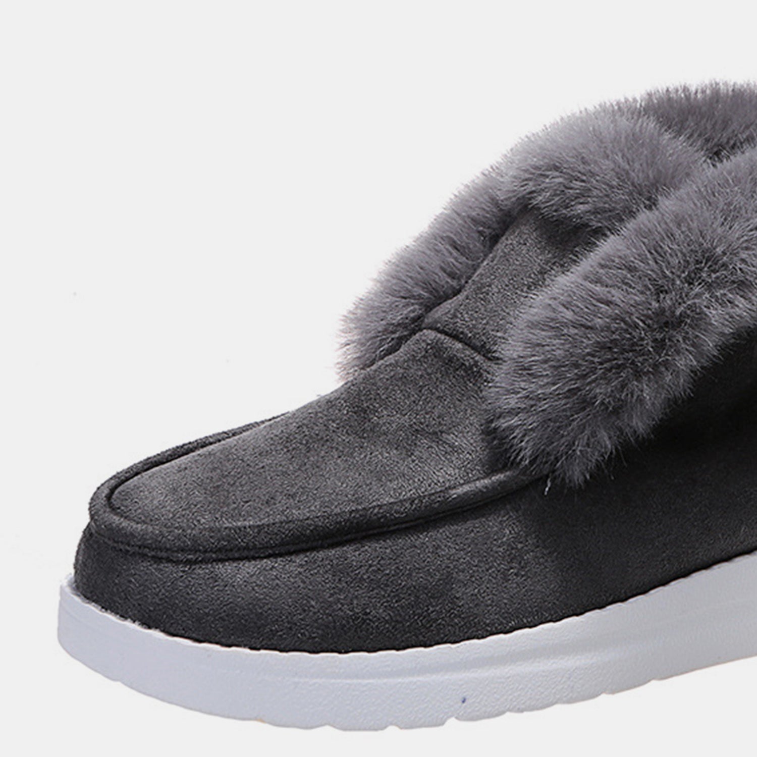 Furry Suede Snow Boots  Trendsi   