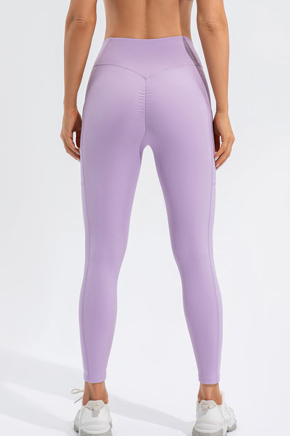 High Waist Active Leggings with Pockets  Trendsi   