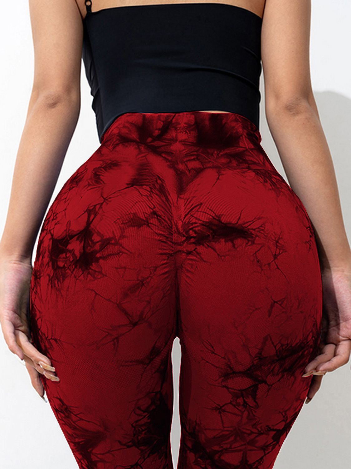 Tie-Dye High Waist Active Leggings  Trendsi   